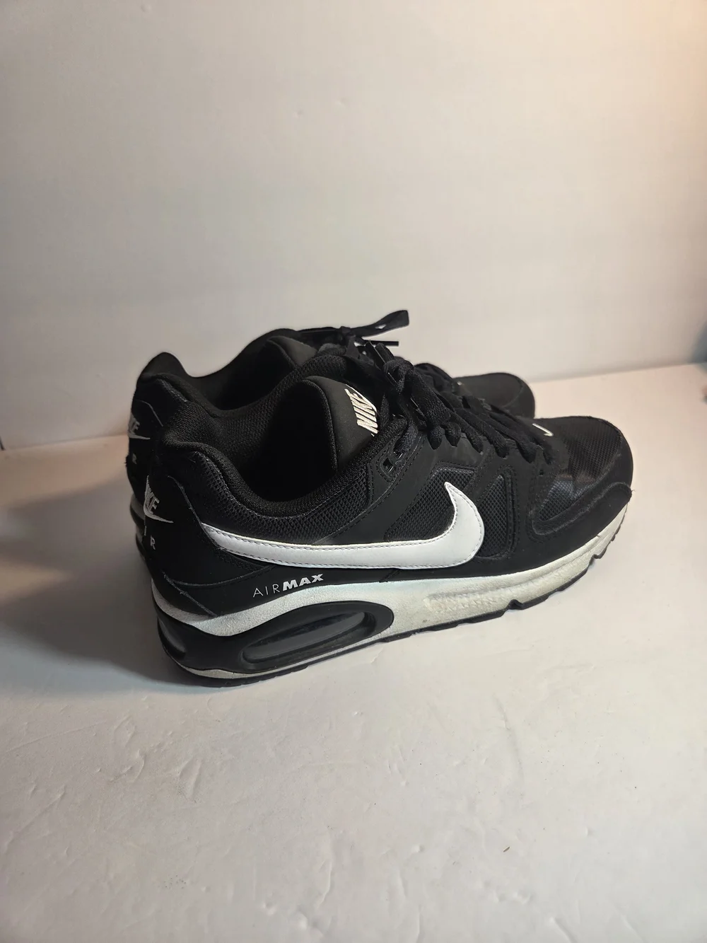 Nike Black and White Air Max Trainers